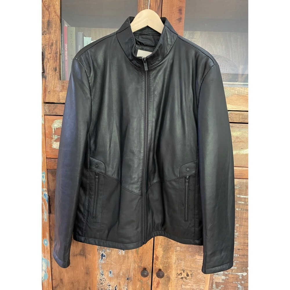 Black NWT Kip Moto Inspired Black Leather Jacket